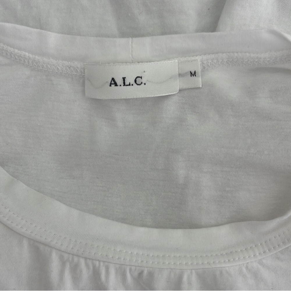 ALC White Puff Sleeve Ruffled Blouse - Picture 2 of 6